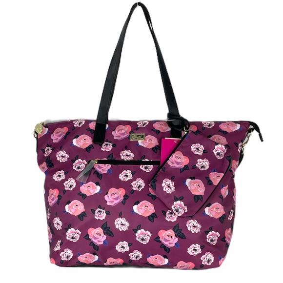 Betsey Johnson Roses Overnighter and Wristlet - Picture 7 of 7